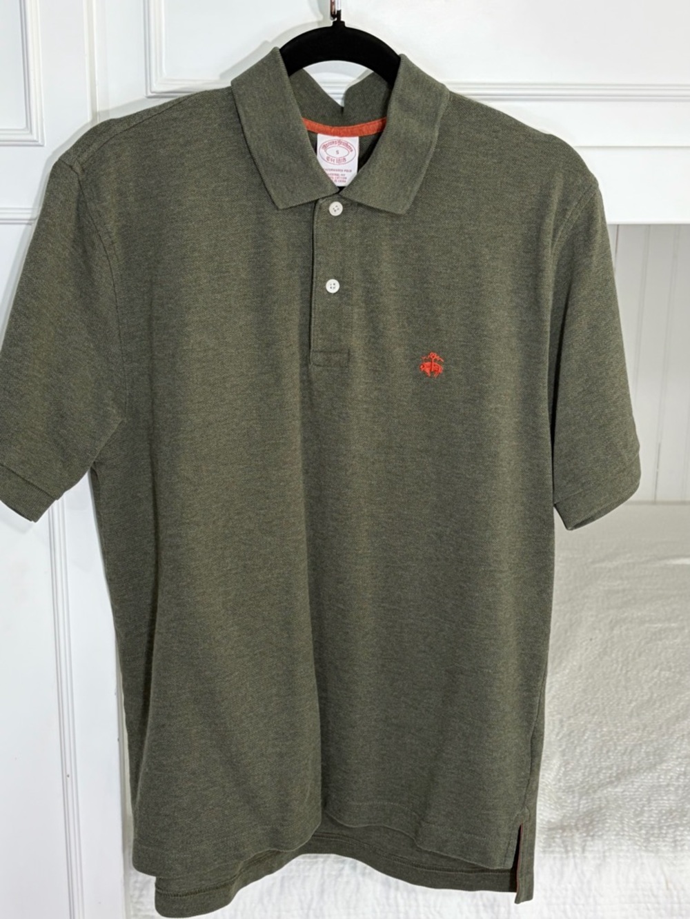 Brooks Brothers Olive Green Performance Polo Original Fit (S) - Picture 3 of 5
